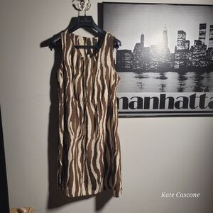 Stylish Zebra Print Mini Dress